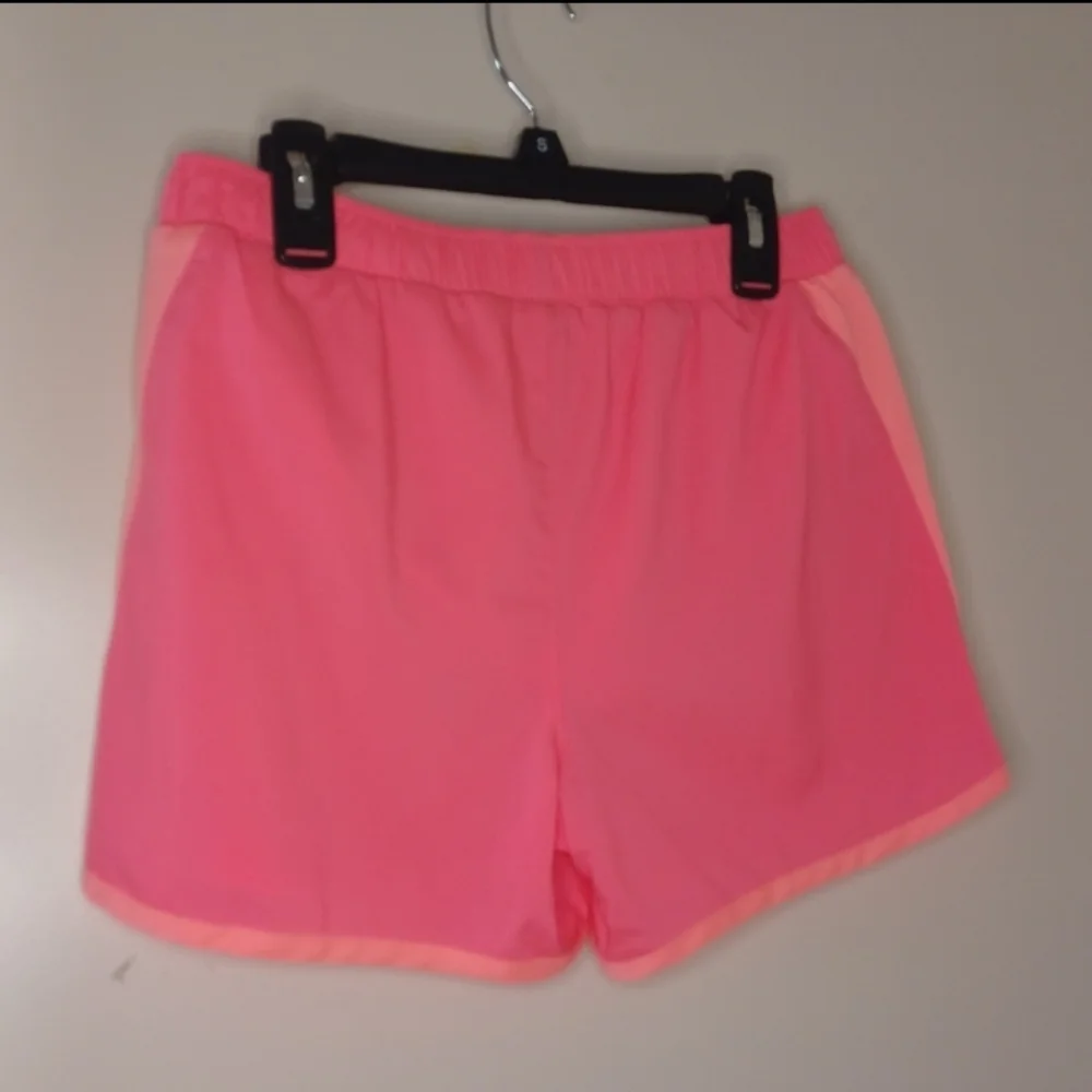 Nwot Gap Outlet Girls Athletic Shorts in Neon Pink With Orange Trim, sz XL